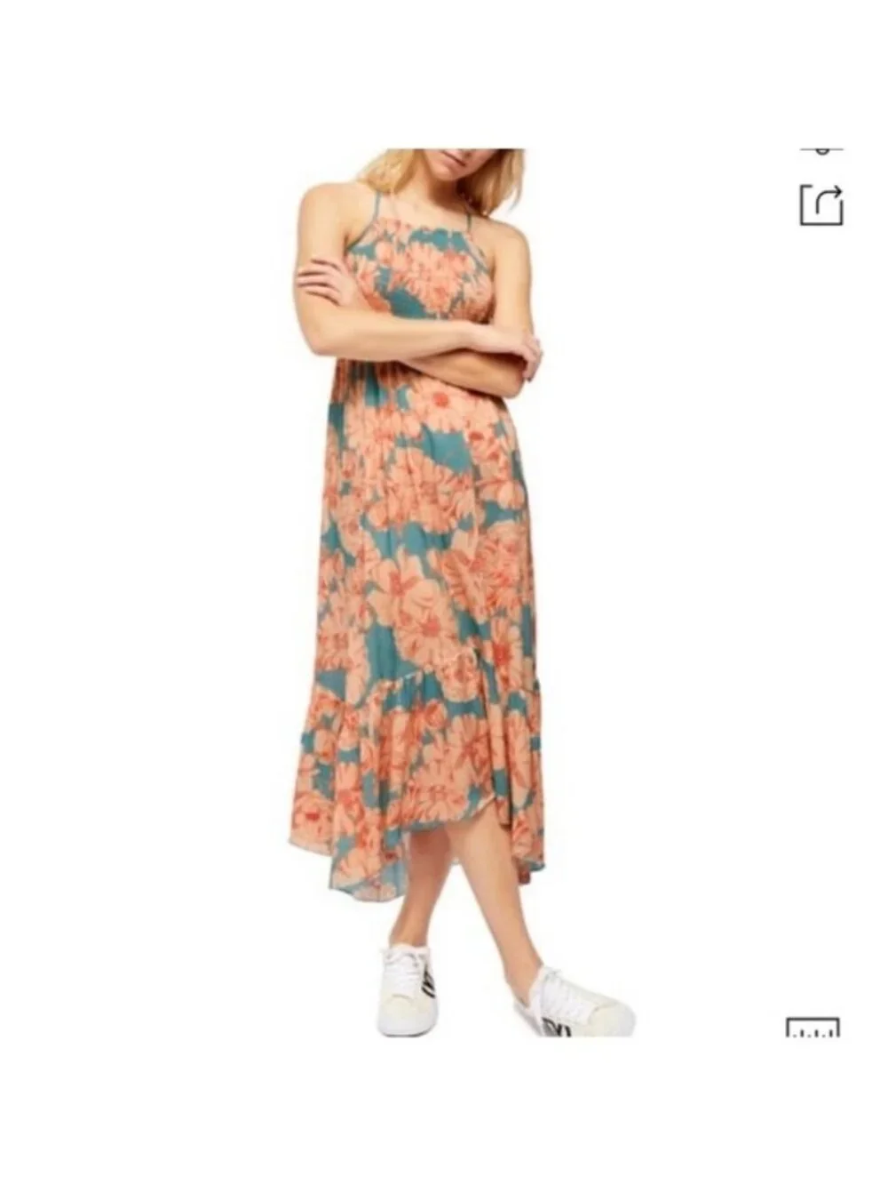 Free People Heatwave Floral Print Maxi Dress XS